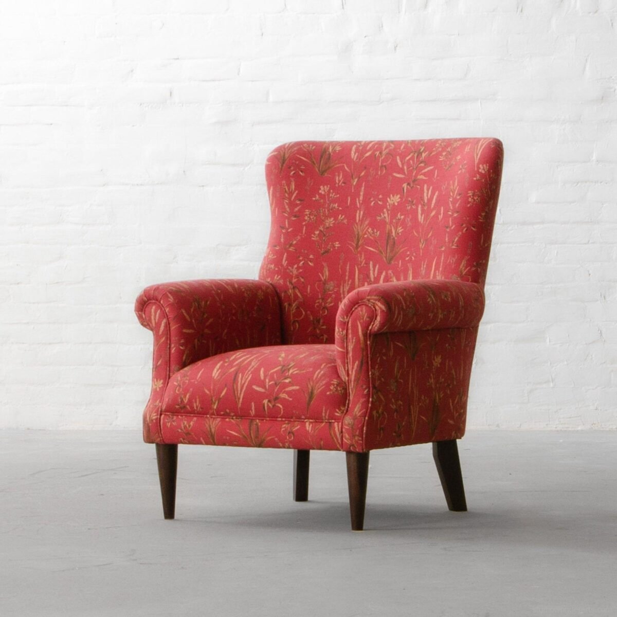 Belfort Solid Wood Armchair In Upholstery