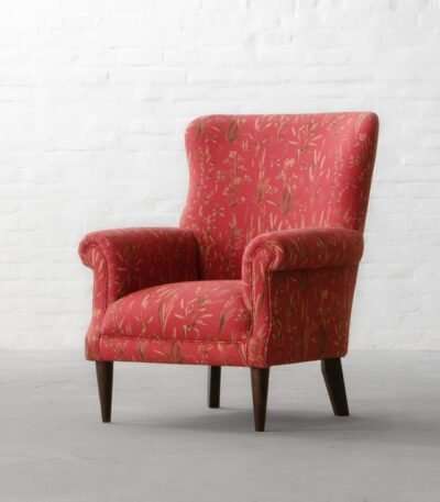 Belfort Solid Wood Armchair In Upholstery