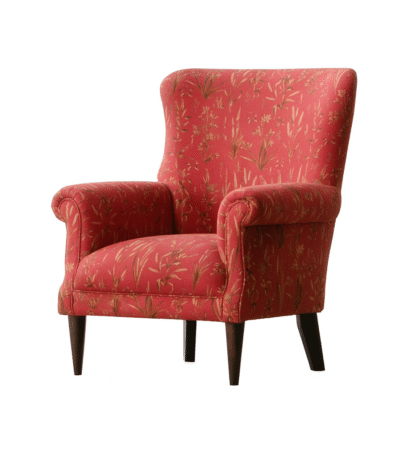 Belfort Solid Wood Armchair In Upholstery
