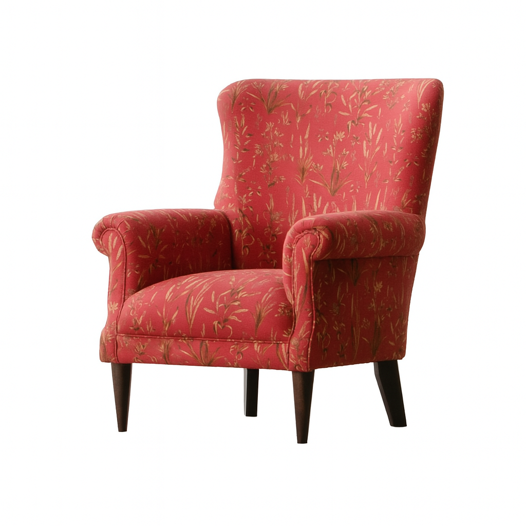 Belfort Solid Wood Armchair In Upholstery