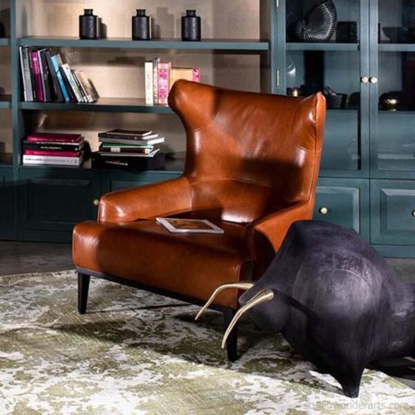Dan Leather Arm Chair