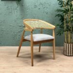 Scandinavian Rattan Dining Chair