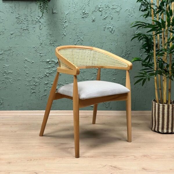 Scandinavian Rattan Dining Chair