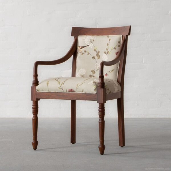 Traditional Teak Wood Arm Chair