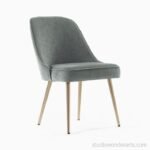 Luxury Mid Century Dining Chair - Metal Legs