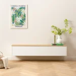 Wall Mounted Scandinavian media console