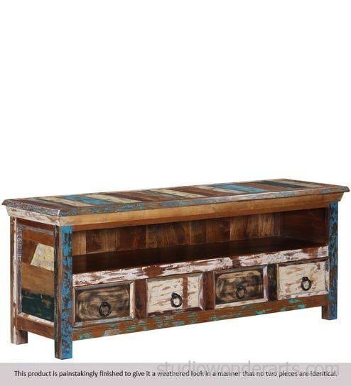 Azealia Reclaimed Wood TV Console