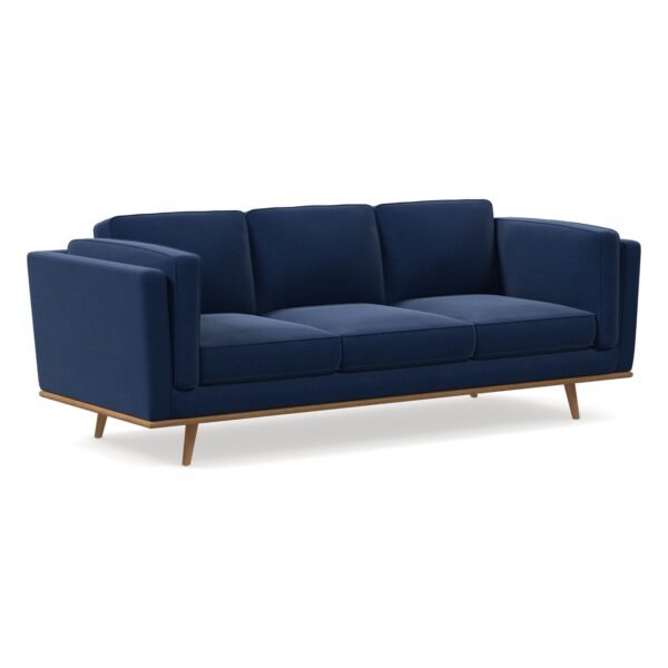 Scandova 3 Seater Sofa in Solid Wood (Blue)