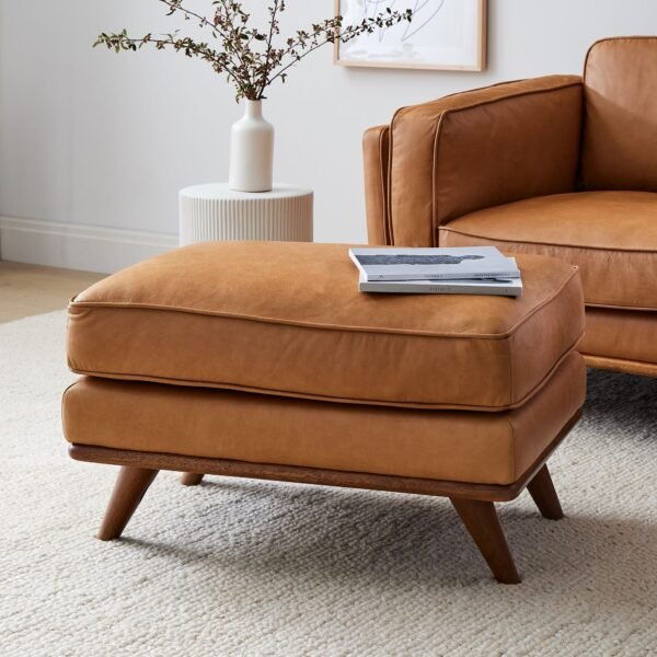 Scandova Ottoman In Vegan Leather
