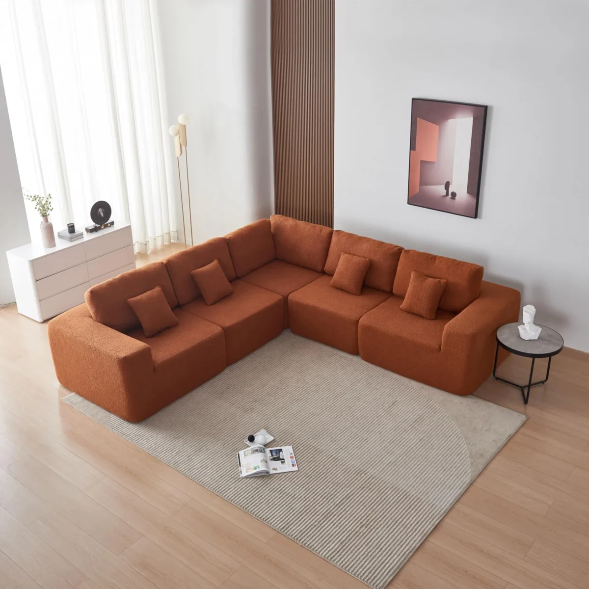 Modular Sofa Couch - Five Piece Set