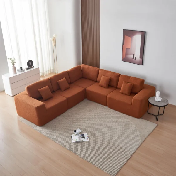 Modular Sofa Couch - Five Piece Set