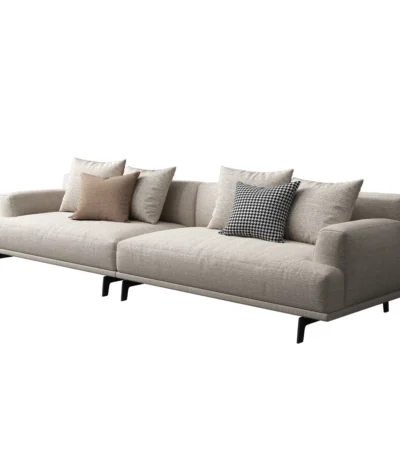 Modern Chic Upholstery Sofa in Solid Wood