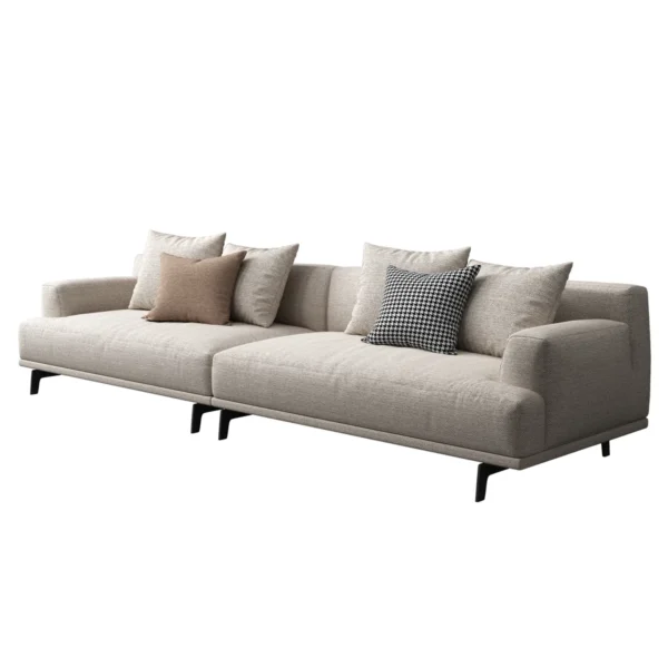 Modern Chic Upholstery Sofa in Solid Wood