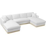 Vento Chiaro Upholstered Sofa in Solid Wood