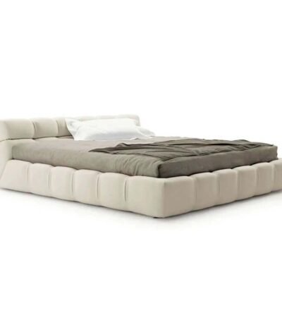 Modern Tufty Zen Bed - Upholstered Velvet