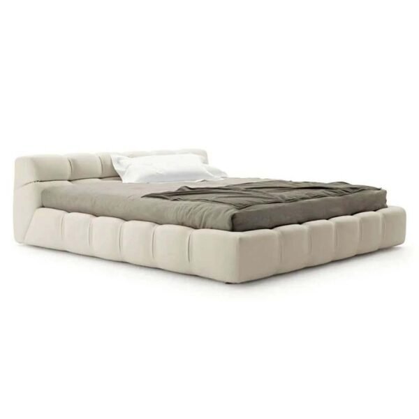 Modern Tufty Zen Bed - Upholstered Velvet