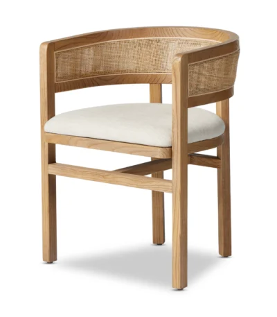 Halea Farmhouse Rattan Dining Chairs