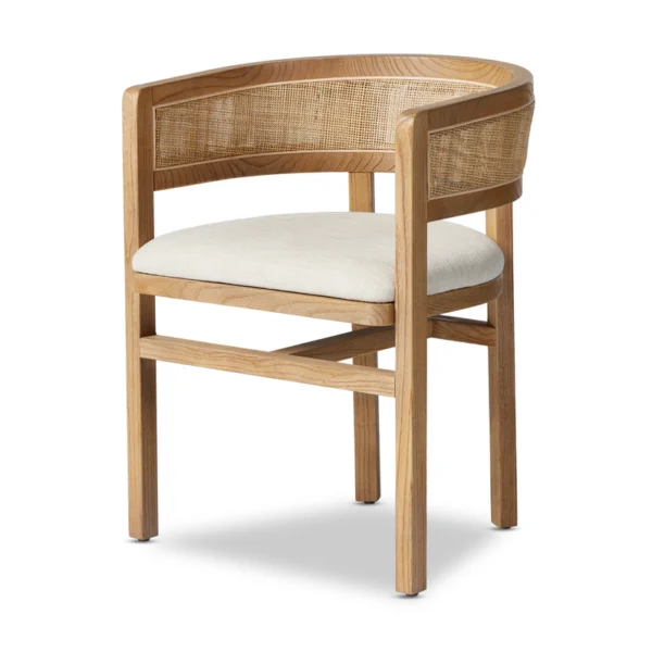 Halea Farmhouse Rattan Dining Chairs