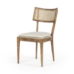 Scandinavian Rattan Chair in Solid Wood