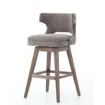 Camden Swivel Bar Stool In Solid Wood - Image 2