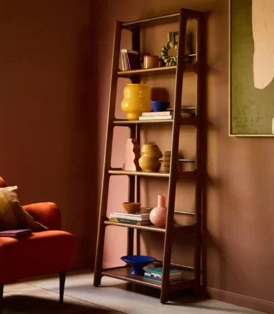 Lot Vertical Book Shelve in Solid Wood
